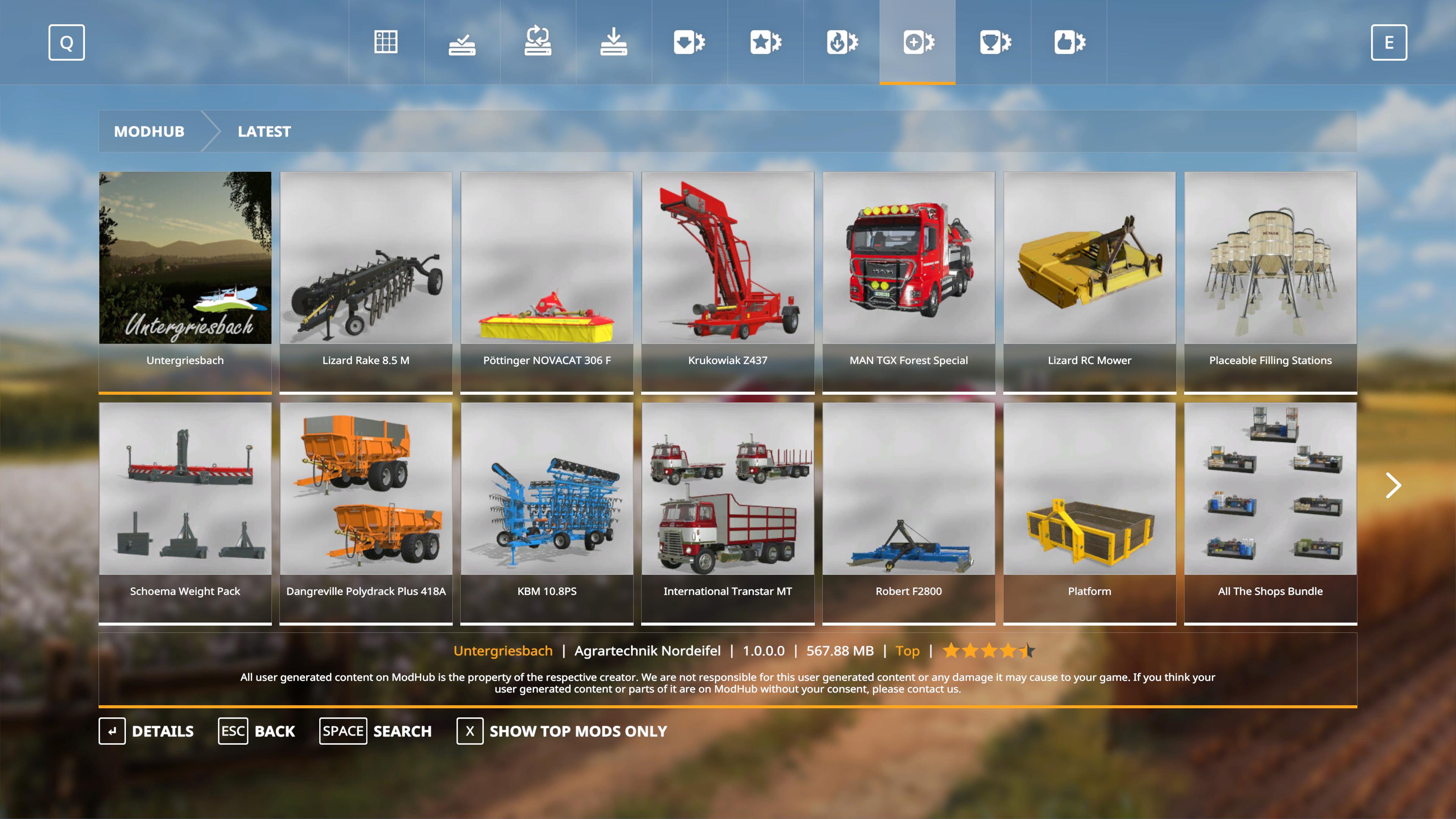 ModHub  Farming Simulator