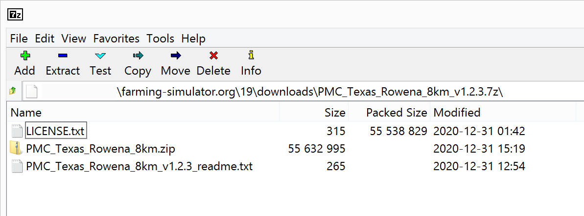 Farming Simulator 19 - PMC Terrain Mods Install Tutorial 7-Zip Contents