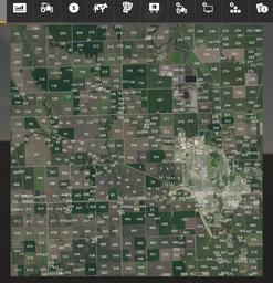 Farming Simulator 19 Terrain - Wahpeton, North Dakota, USA. Farmland