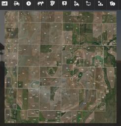 Farming Simulator 19 Terrain - Rowena, Texas, USA. Farmland