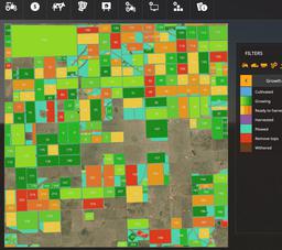 Farming Simulator 19 Terrain - Hereford, Texas, USA. Fields