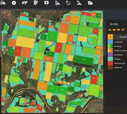 Farming Simulator 19 Terrain - Red Springs, Texas, USA. Fields