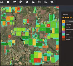 Farming Simulator 19 Terrain - Rockwood, Texas, USA. Fields