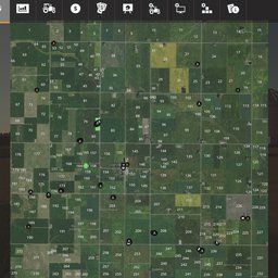 Farming Simulator 19 Terrain - PMC Iowa Garden City 8km. Farmland