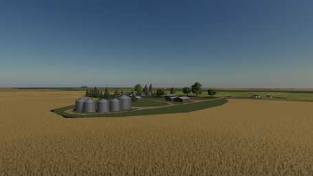 Farming Simulator 19 Terrain - Shelby, Montana, USA. Landscape