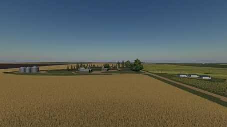 Farming Simulator 19 Terrain - Shelby, Montana, USA. Landscape