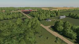 Farming Simulator 19 Terrain - Greendale, North Dakota, USA. Landscape