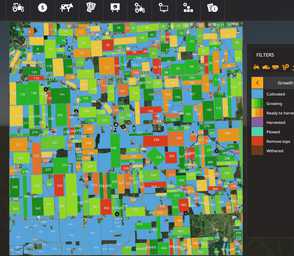 Farming Simulator 19 Terrain - Arcanum, Ohio, USA. Fields