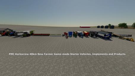 Farming Simulator 22 Terrain - PMC Korkscrew 40km New Farmer Vechiles