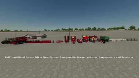 Farming Simulator 22 Terrain - PMC Undefined Farms 20km New Farmer Vehicles