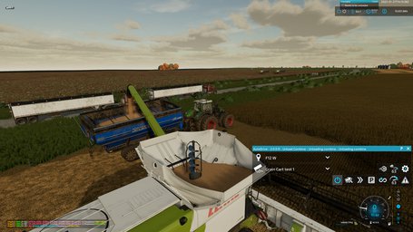 Farming Simulator 22 FS22 AutoDrive Combine Harvester Unloading